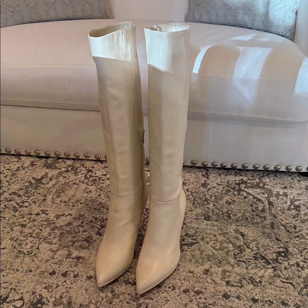 Vince Camuto - Gorgeous Cream Knee-High Women's Boots